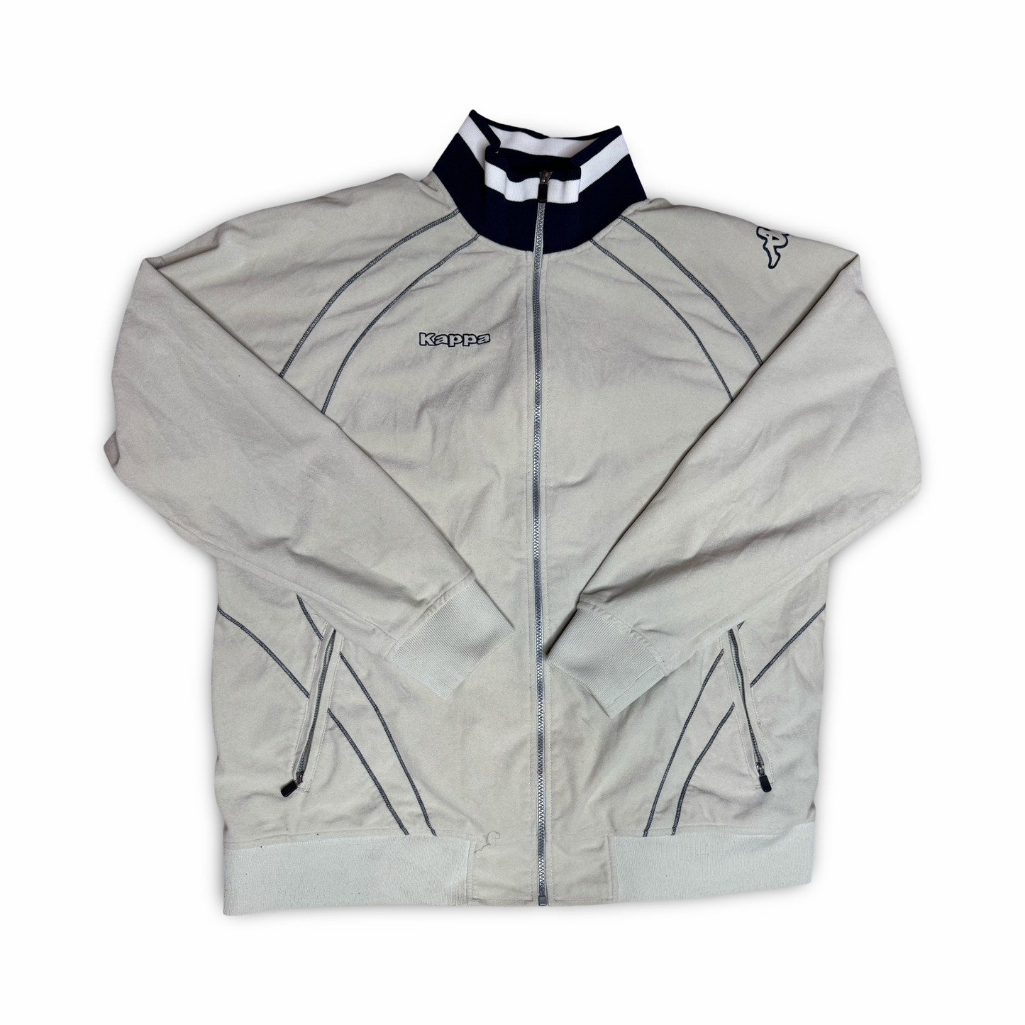 Vintage Hoddie Kappa Grey (Made in Italy , Late 2000-2001)