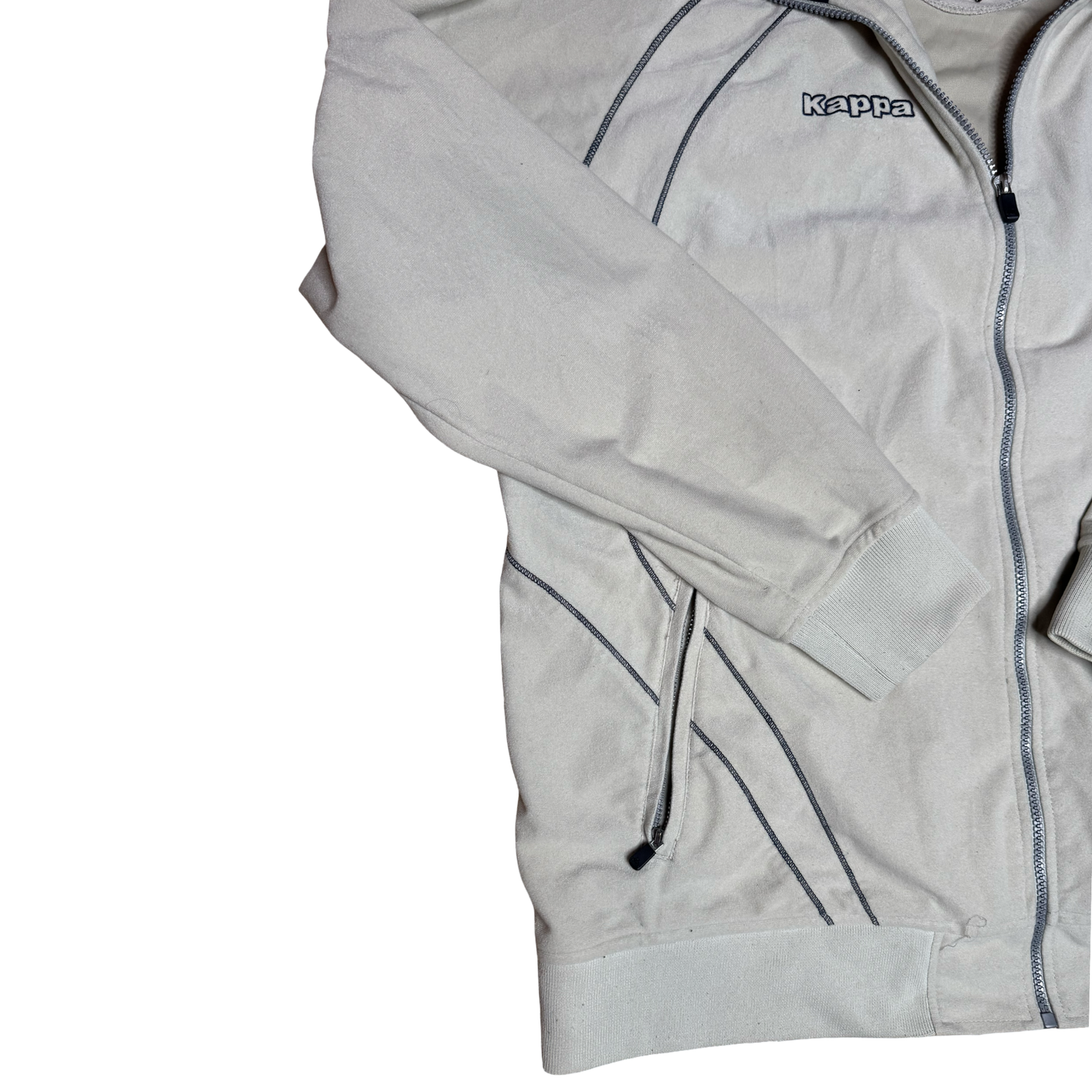 Vintage Hoddie Kappa Grey (Made in Italy , Late 2000-2001)